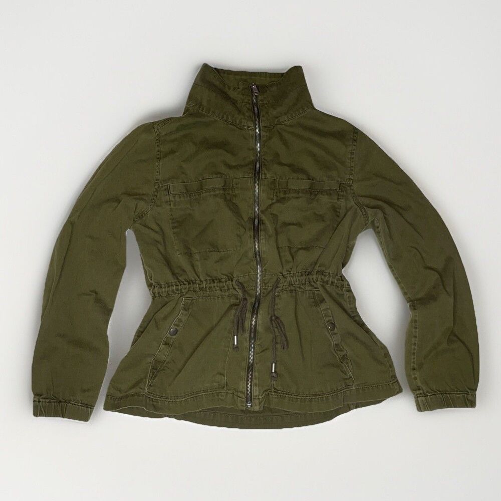 Old Navy Olive Green Cinch Waist Jacket Large